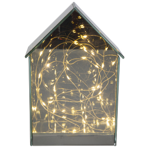 Haus mit 20 LEDs - ca. 16 x 8 x 24 cm
