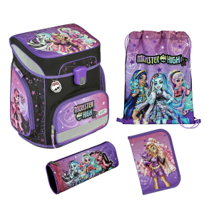 Monster High - Scooli EasyFit - Schulranzen Set - 5-teilig