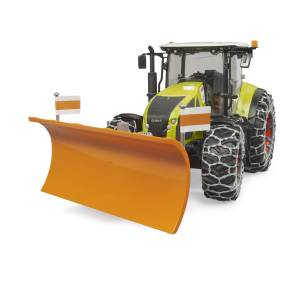 BRUDER 03018 - Claas Axion mit Schneeketten und Räumschild