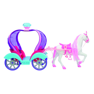 Besttoy - Prinzessinnenkutsche mit Pferd - rosa  