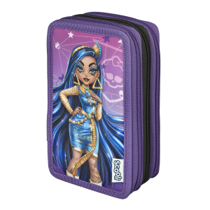 Monster High - Federmäppchen mit 3 Fächern - 30-teilig