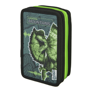 Jurassic World - Federmäppchen mit 3 Fächern - 30-teilig