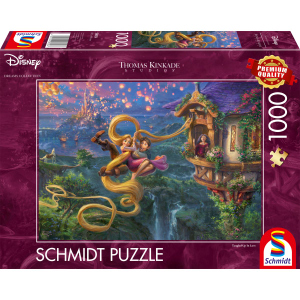 Disney Puzzle - Thomas Kinkade - Rapunzel - Tangled up in Love - 1000 Teile