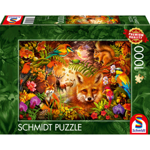 Puzzle - Blüten, Fell und Federn - 1000 Teile