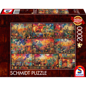 Puzzle - Genussvolle Auszeit - Auf Reisen mit Büchern und Wein - 2000 Teile