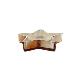 Dekoschale Stern - silber/kupfer - ca. 15 x 3 cm
