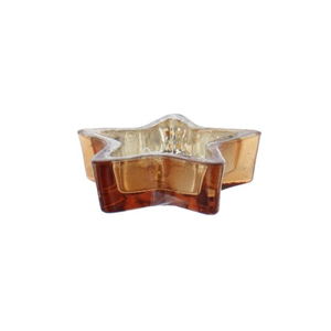 Dekoschale Stern - silber/kupfer - ca. 9 x 2,5 cm