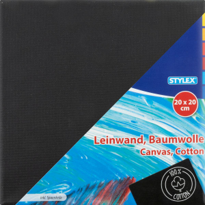 Leinwand - Schwarz - 20 x 20 cm