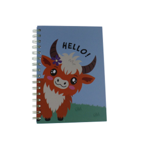 Spiral Notizbuch Kuh - ca. 14,8 x 21 cm