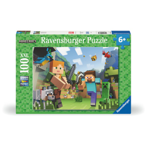 Minecraft - Kinderpuzzle - Steve und Alex - 100 XXL Teile