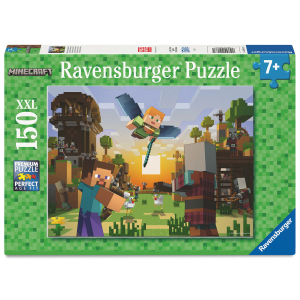 Minecraft - Kinderpuzzle - Baukunst und Abenteuer - 150 XXL Teile
