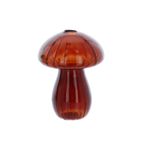 Pilz - glitzernd rot - ca. 9 x 9 x 12 cm