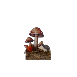 Pilze auf Baumstamm - ca. 10 x 5,5 x 11 cm