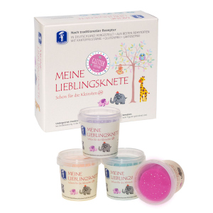 Meine Lieblingsknete - Bio-Glitzer - 4 x 150 g
