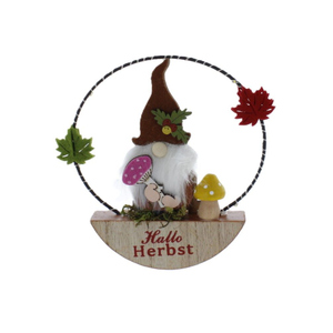 Wichtel mit LED - ca. 14,5x3x14,5 cm