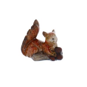 Dekofigur Eichhörnchen - ca. 13,5 x 7,8 x 11,8 cm