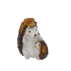 Igel mit Kind - ca. 11 x 8 x 13 cm