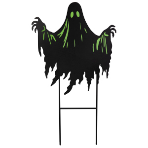Gartenstecker Geist schwarz - ca. 46 x 79 cm