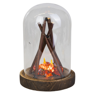 Zylinder mit Lagerfeuer - ca. 14x20 cm