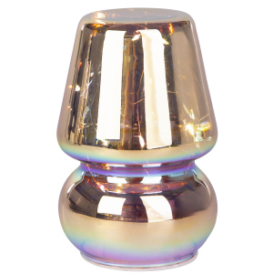 Tischlampe mit LED - aus Glas - ca. 10x14 cm