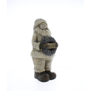 Santa mit LED Beleuchtung - ca. 15,5 x 15 x 36 cm