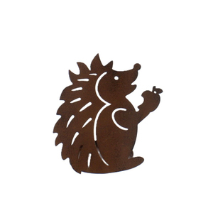 Kerzenhalter Igel - braun - ca. 7 x 7 x 12,5 cm