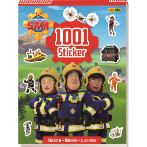 Feuerwehrmann Sam - 1001 Sticker - Stickern-Rätseln-Ausmalen