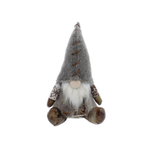 Wichtel sitzend - braun - ca. 16 x 15 x 35 cm