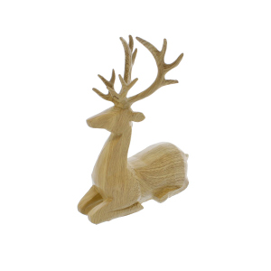 Hirsch liegend - braun - ca. 17,5 x 9,5 x 21,5 cm