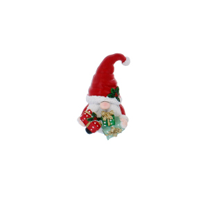 Weihnachtswichtel - rot/weiß - ca. 5,5 x 5,5 x 8,5 cm - 1 Stück