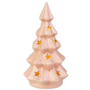LED Tannenbaum mit Sternen - ca. 8,5 x 8,5 x 16 cm