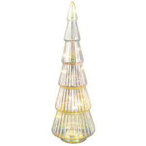 LED Baum - Glas - irisierend - ca. 10x30 cm