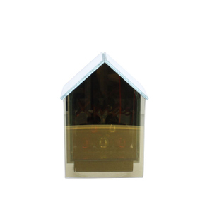 LED Haus Xmas - Glas - ca. 10,5x7x15 cm