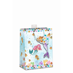 Geschenktasche - Meerjungfrau - Gr. M - ca. 18 x 10 x 23 cm