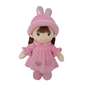 Besttoy - Weichpuppe Maggy - mit pinkem Kleid