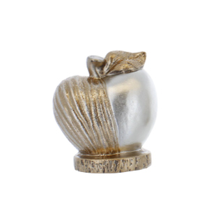 Dekoapfel - gold - ca. 12 x 8 x 13,5 cm