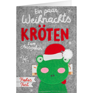 Sheepworld - Gruss&Co - Weihnachtskarte - Kröten 