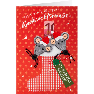 Sheepworld - Gruss&Co - Weihnachtskarte - Mäuse