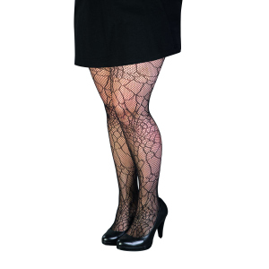 Netzstrumpfhose - Spinnennetz - für Erwachsene - schwarz