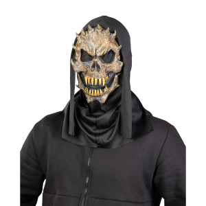 Halbmaske mit Haube - Totenkopf