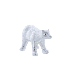 Eisbär - silber - Porzellan - ca. 21x10,5x12 cm