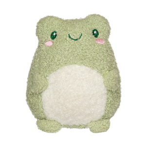 Plüschtier - Frosch - grün/weiß