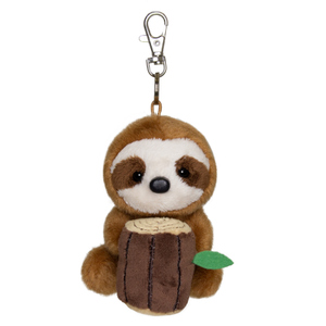 Schlüsselanhänger - Faultier - mit Metallclip