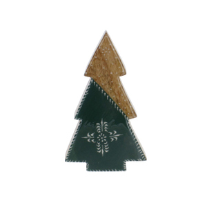 Standdeko Tannenbaum - Holz - ca. 19,5x11,5x2 cm