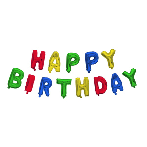 Folienballon - Girlande - Happy Birthday