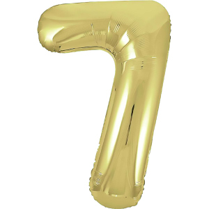 Folienballon - Zahl 7 - gold