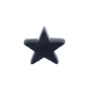 Stern grau - ca. 10 x 2,8 x 10 cm