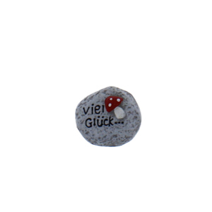 Stein - Viel Glück - ca. 5,5 x 4 x 4,5 cm
