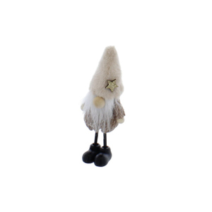 Wichtel stehend - braun/beige - ca. 4 x 4 x 14 cm - 1 Stück