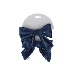 2er Set Schleifen blau - ca. 24 x 14,5 x 2,5 cm